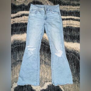 American Eagle Outfitters Light Blue Flare Jeans